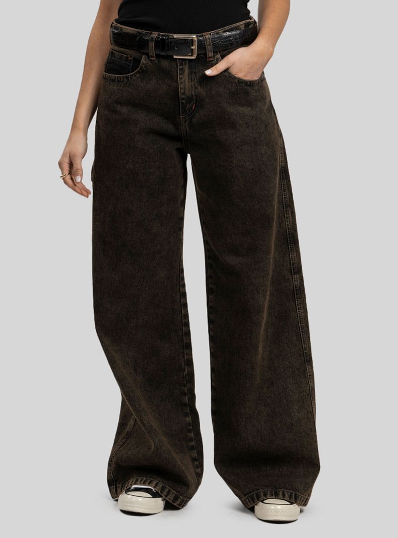 カーティスジョーンズ　ディオゴジョタ L Jeans Wide Leg Tiro Medio Lidia Gris Lolita Pocket | Paris.cl