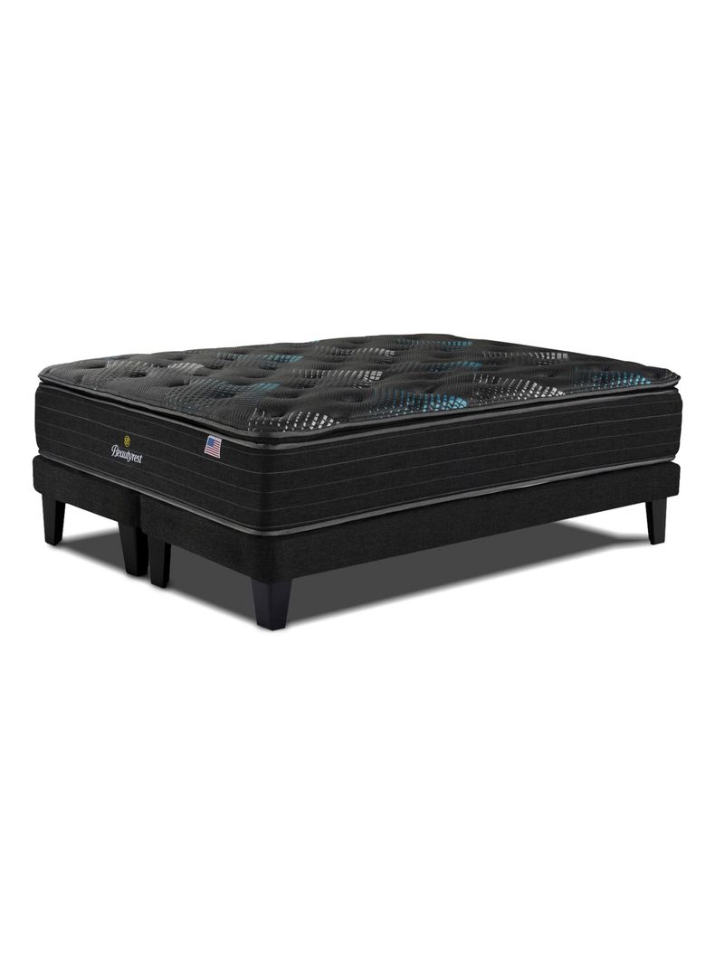 Cama Europea Dolphin 2 Plazas + Respaldo Tignes Marengo-1