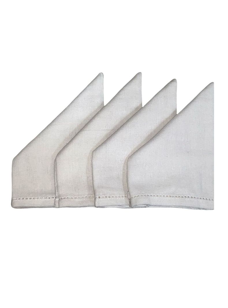Pack 4 Servilletas Blanco-0
