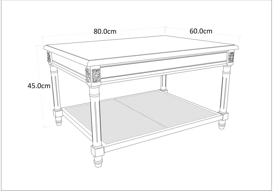 Mesa de Centro Louvre 60x80 cm-1