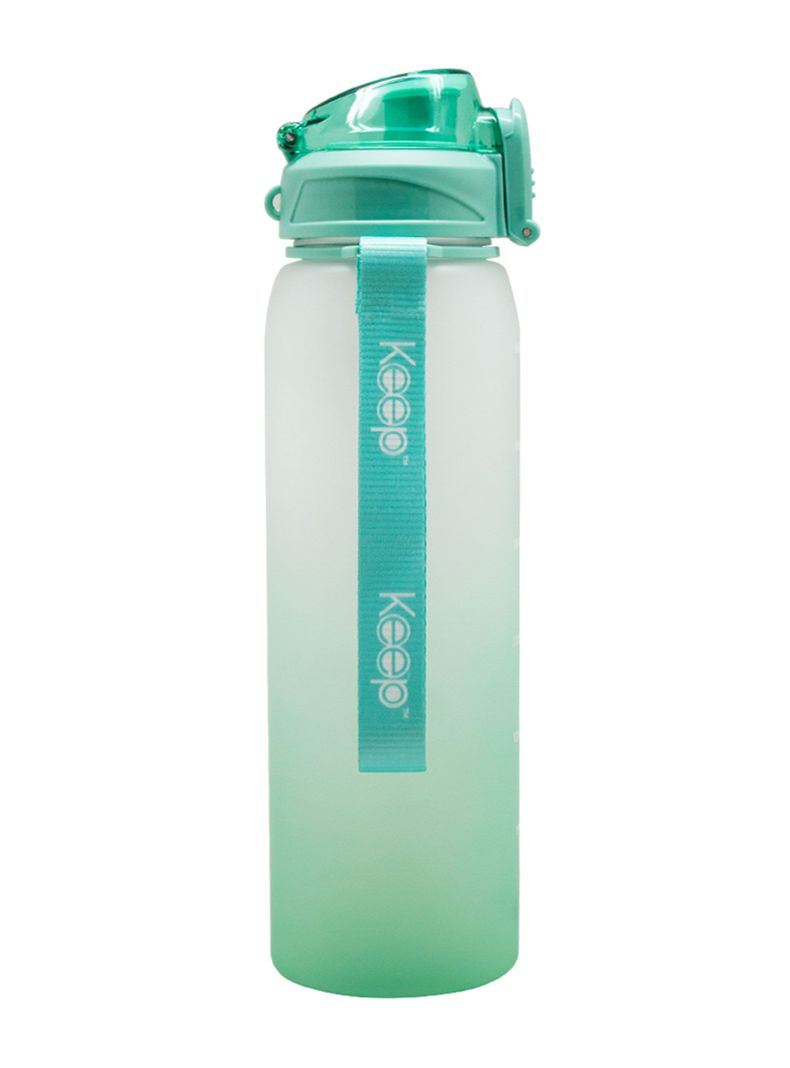 Botella Medidas Rubber 1 Litro Celeste-0