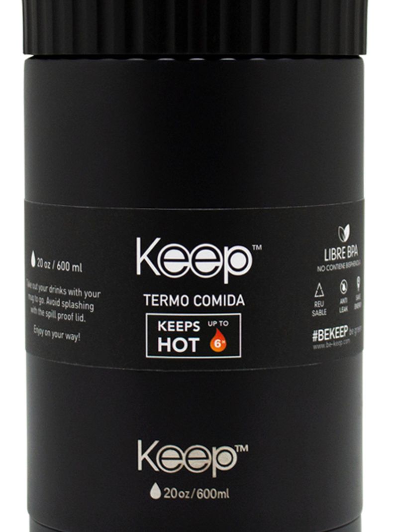Termo Comida Col 600 ml Negro-1