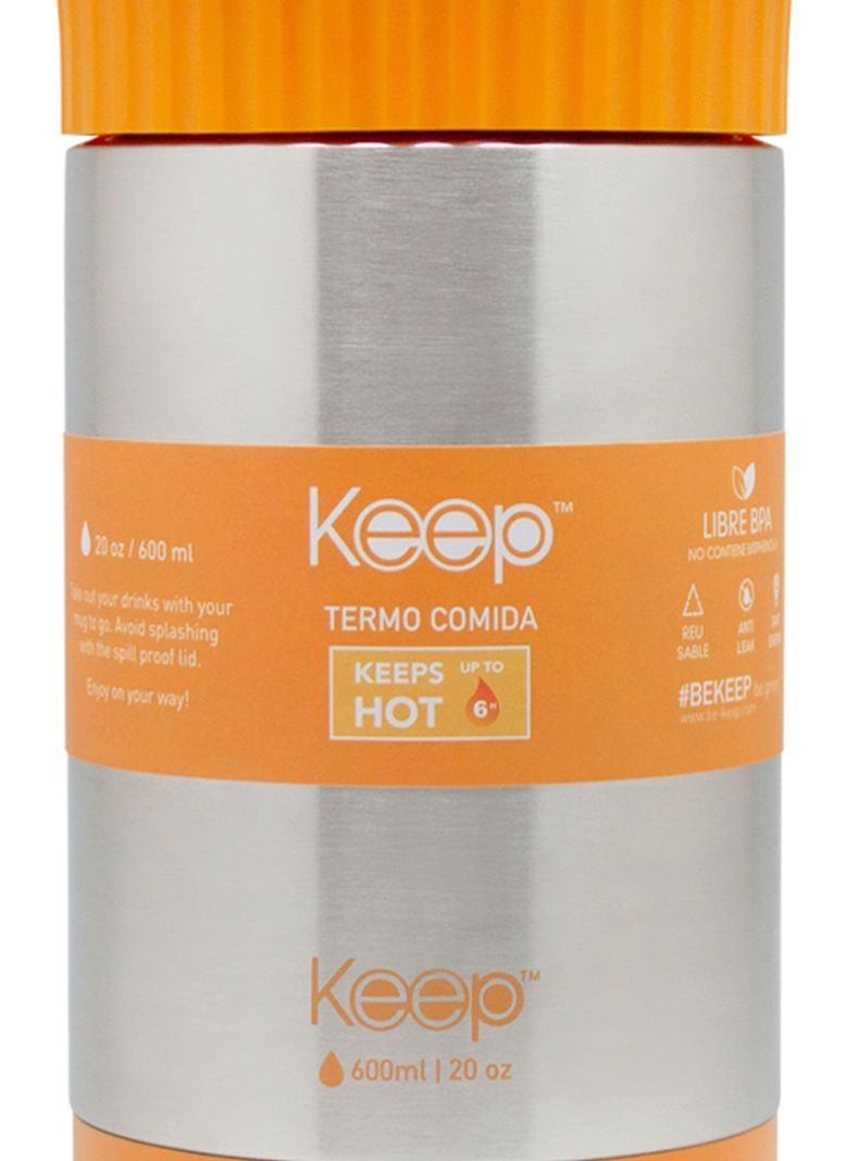 Termo Comida Col 600 ml Amarillo-1