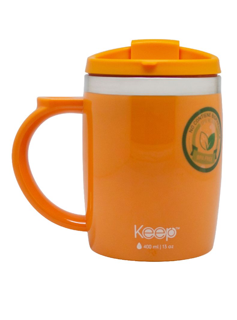Mug Termo Col 400 ml Amarillo-0