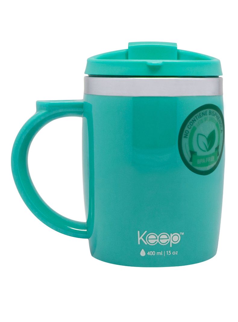 Mug Termo Col 400 ml Celeste-0