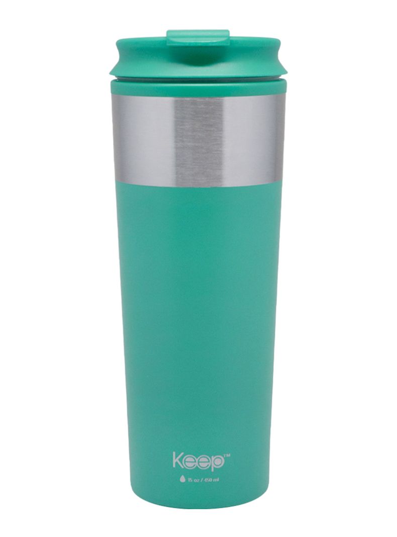Mug Metálico 450 ml Celeste-1
