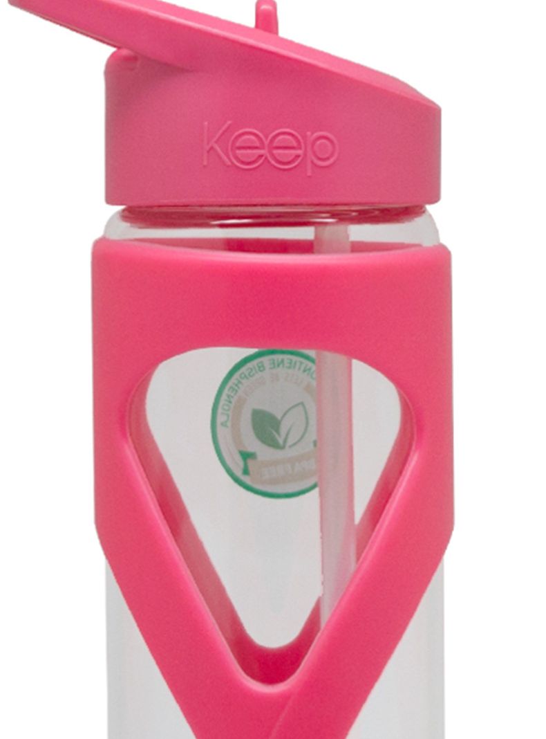 Botella Vidrio Rosado-1
