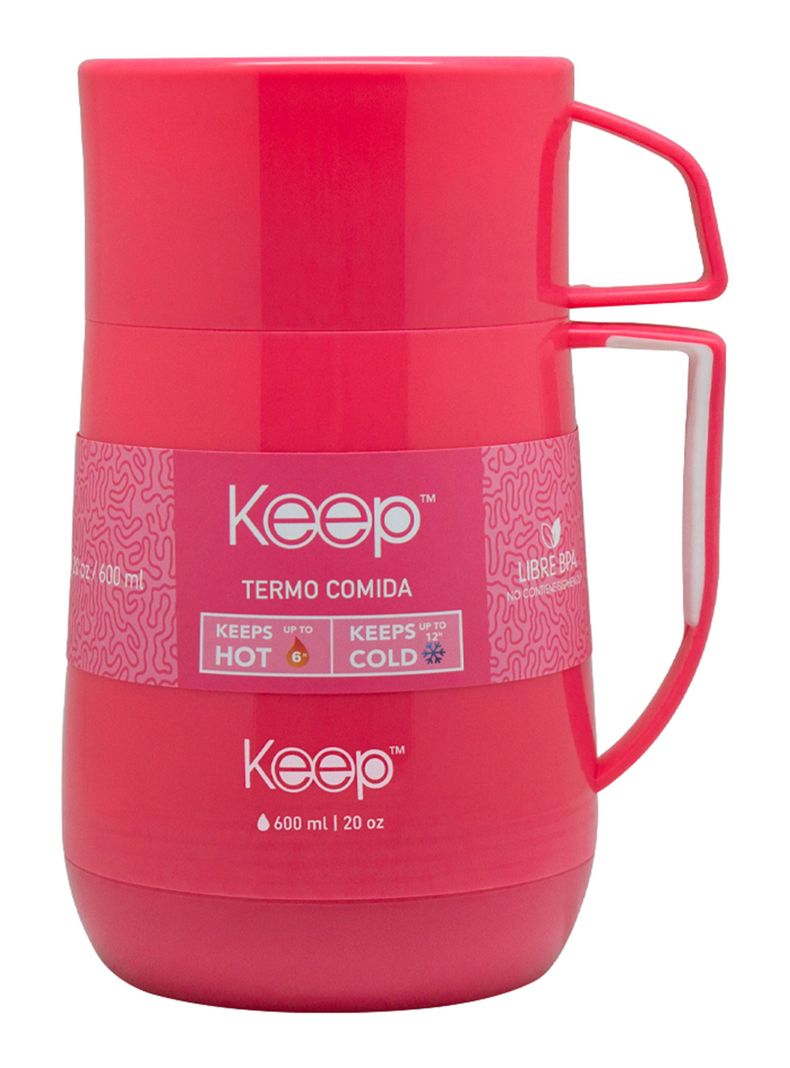 Termo Comida 600 ml Rosa