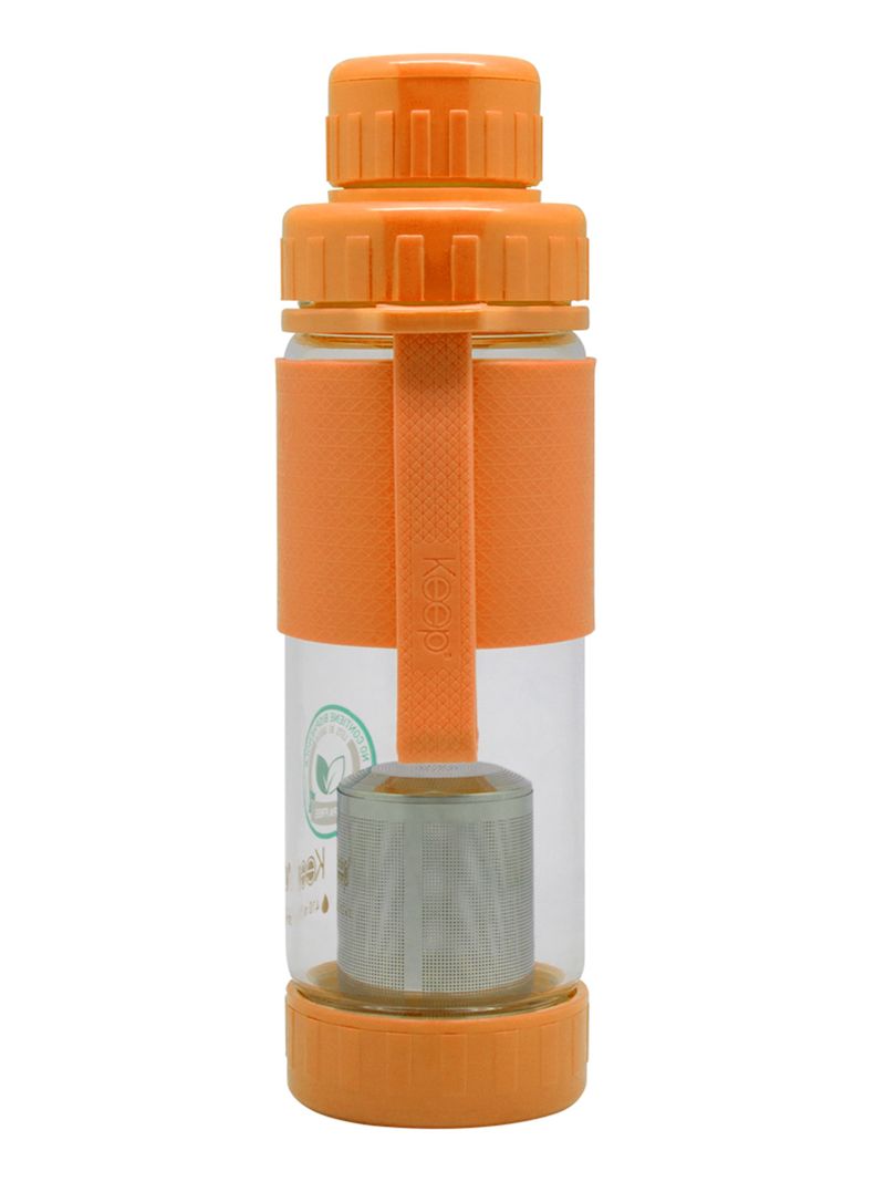 Botella Te Vidrio 410 ml Amarillo-1
