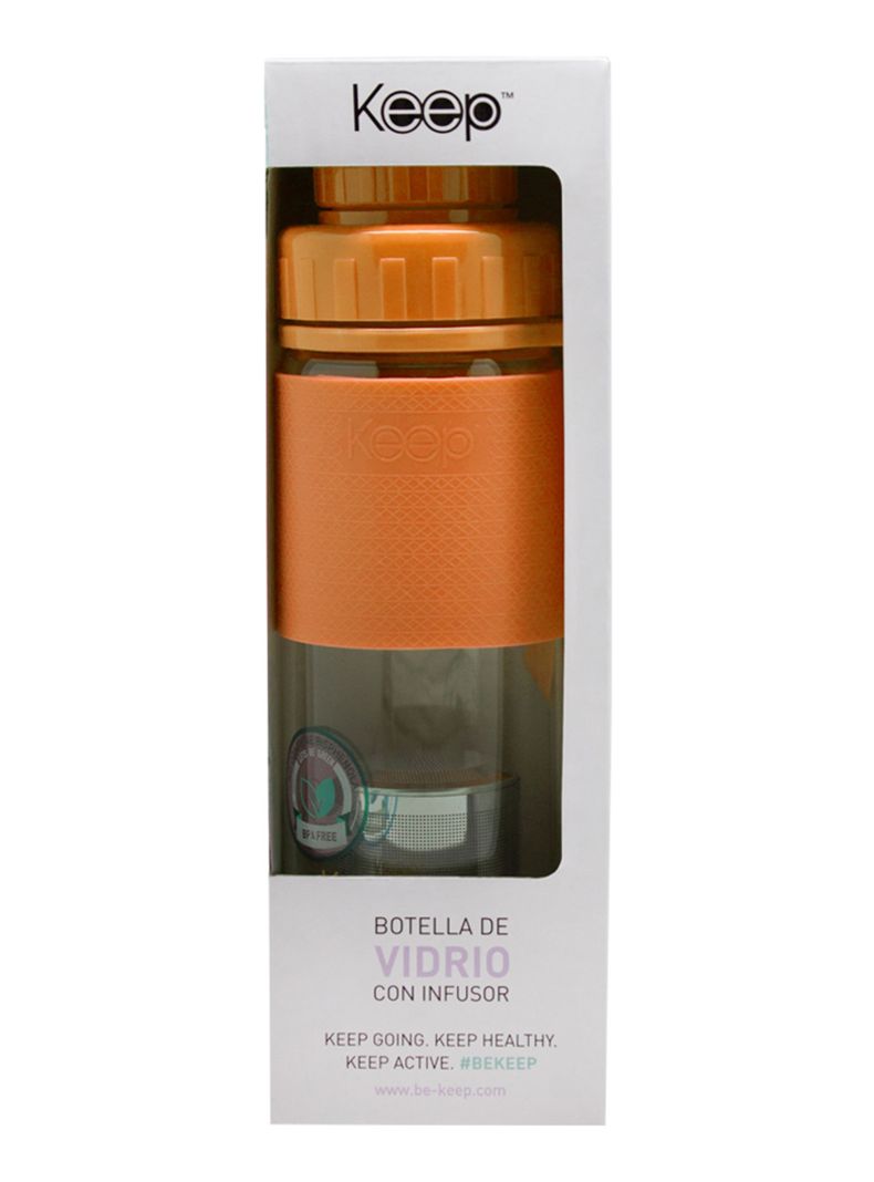 Botella Te Vidrio 410 ml Amarillo-2