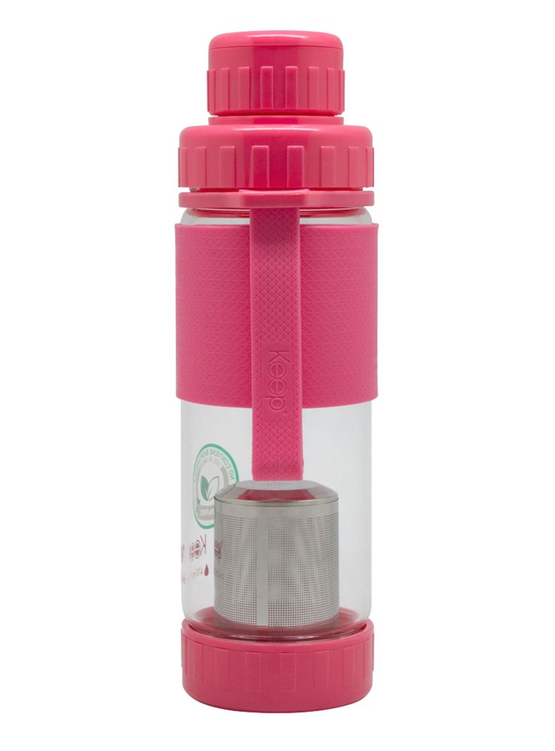 Botella Te Vidrio Rosado-1