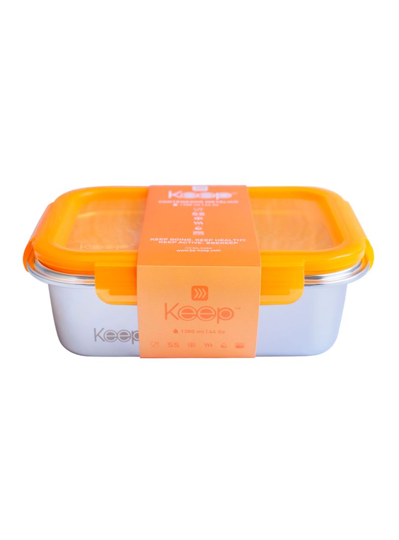Hermético Metálico 1300 ml Amarillo-0