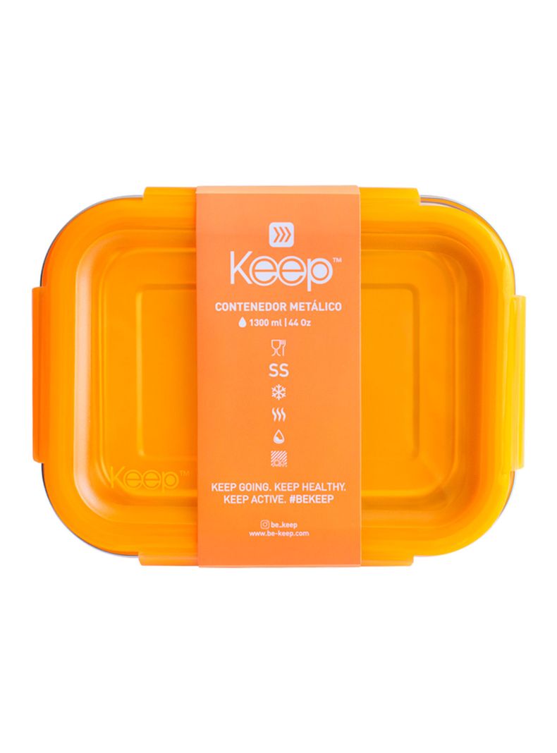Hermético Metálico 1300 ml Amarillo-2
