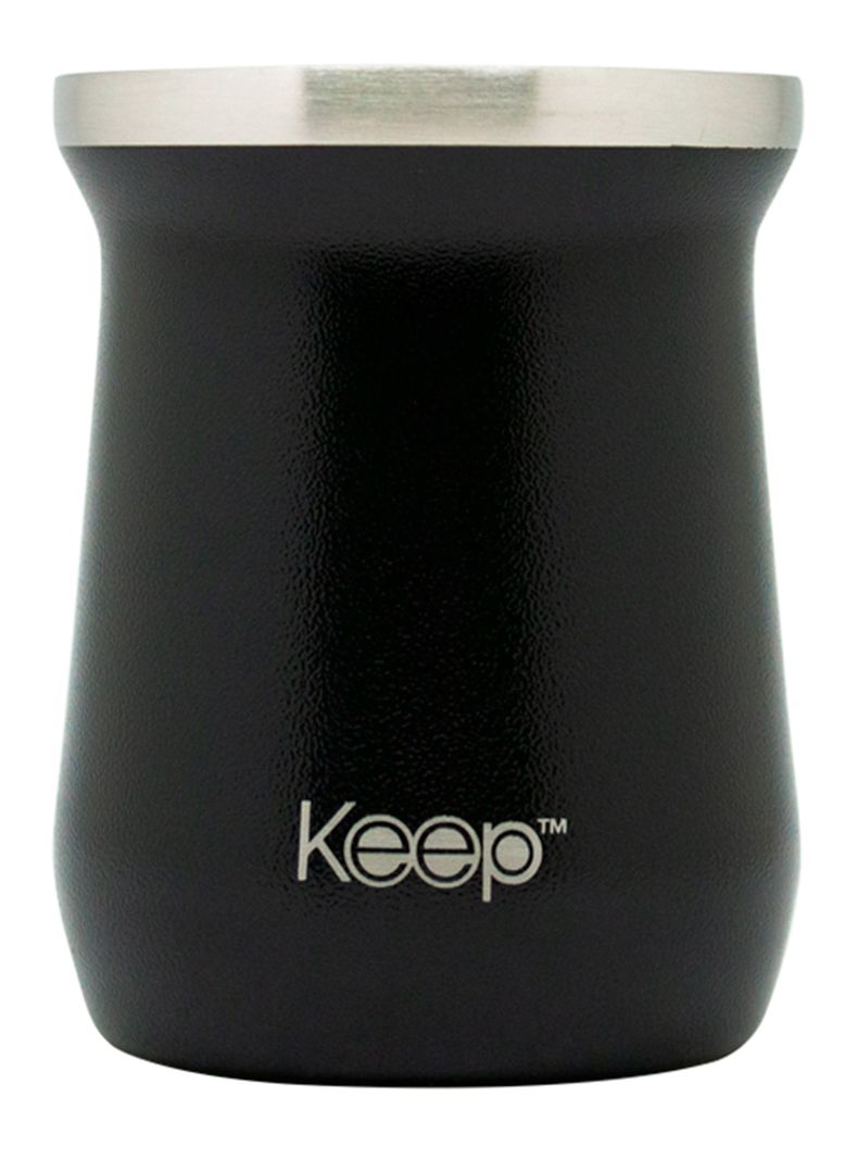 Mate Caja Hammered Negro 300 ml-0