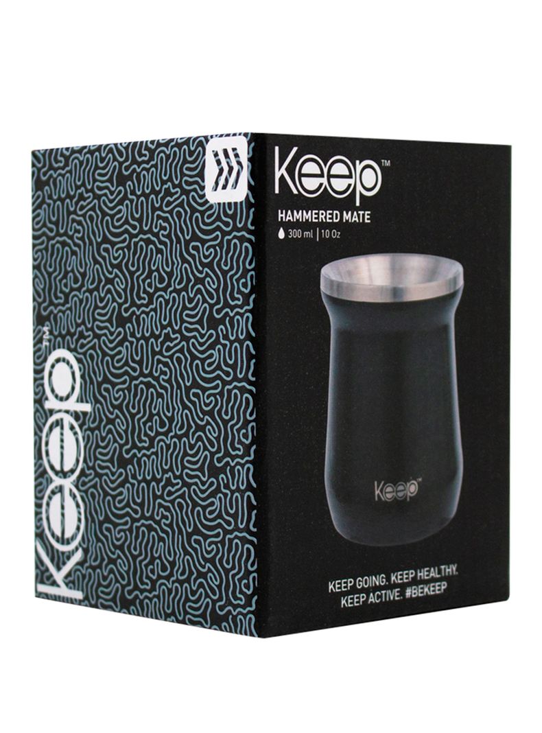 Mate Caja Hammered Negro 300 ml-2