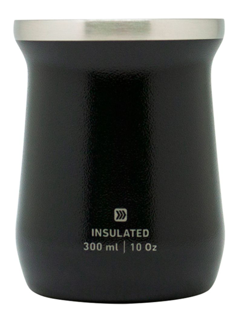 Mate Caja Hammered Negro 300 ml-1