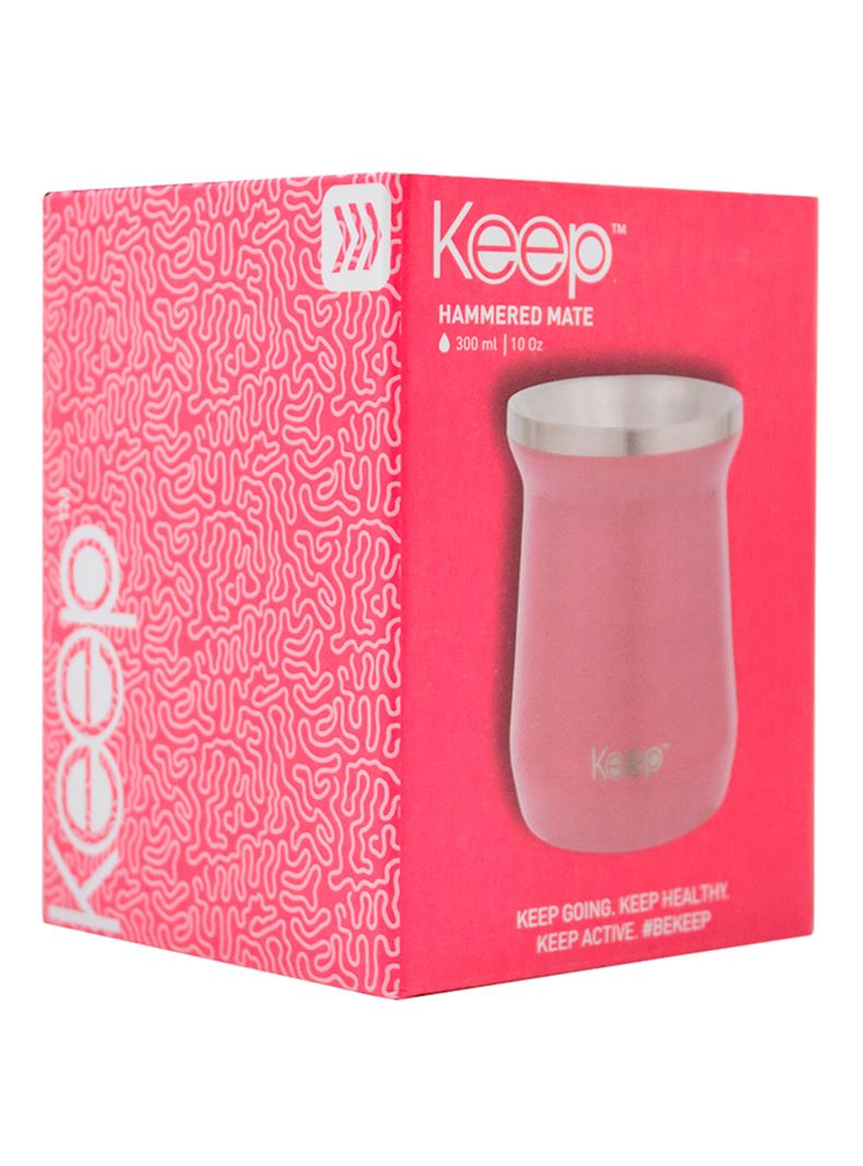 Mate Caja Hammered Rosado 300 ml-2