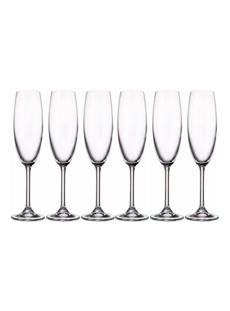 Set 6 Copas Cristal Champagne 220 ml-0