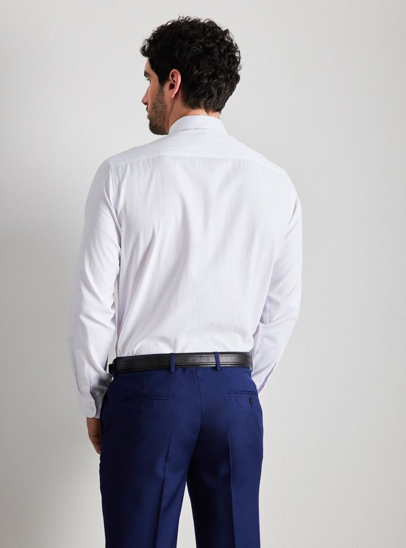 Camisa de Vestir Lisa y Texturada Slim Fit-1
