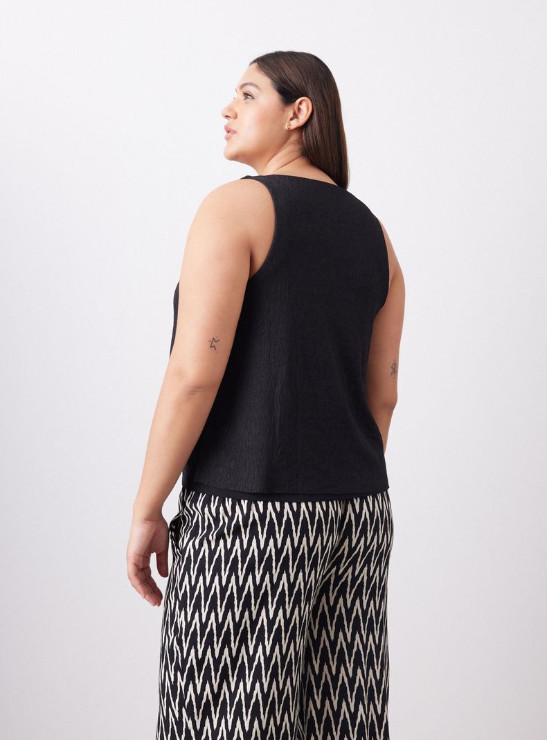 Polera Doble Capa Cuello V-1