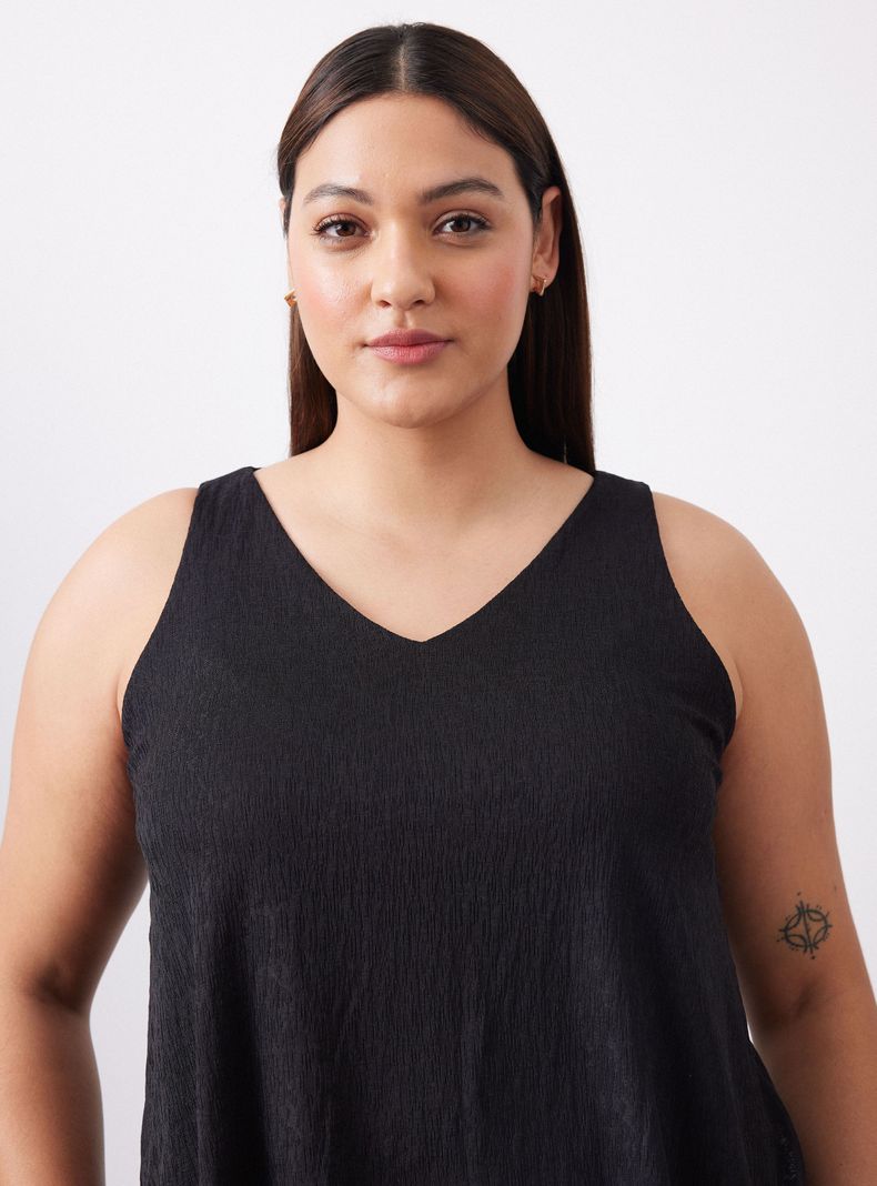 Polera Doble Capa Cuello V-2