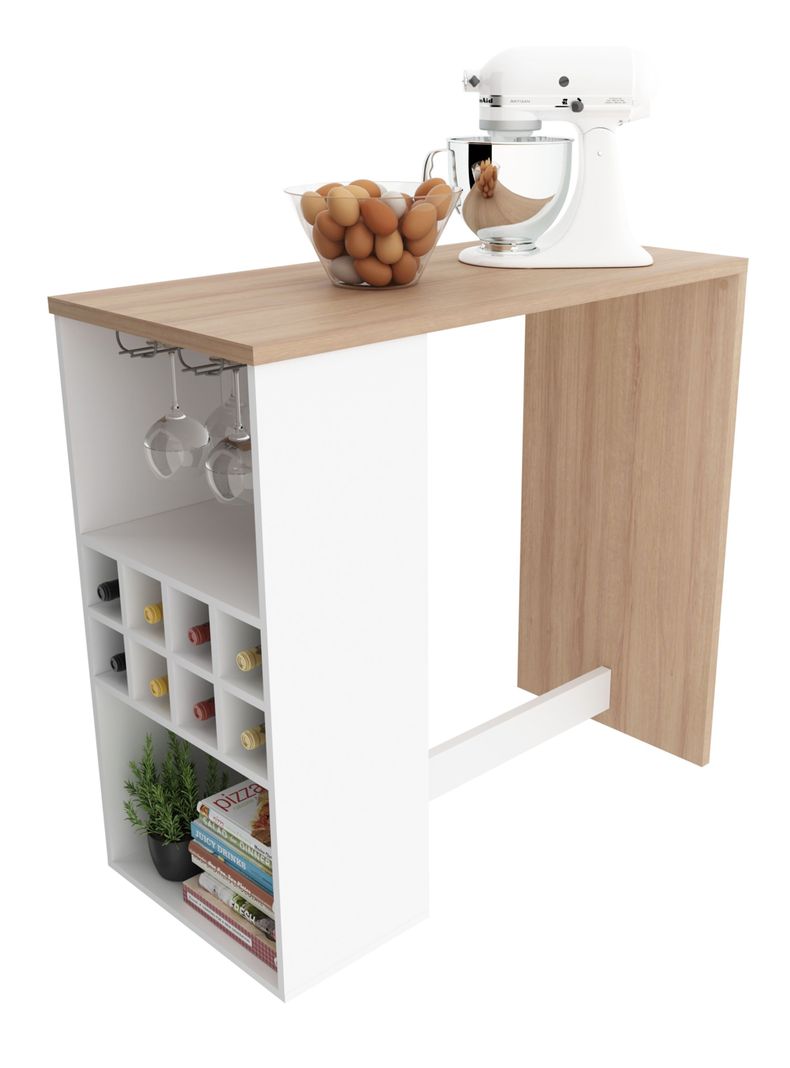 Mueble de Cocina Isla Blanco Beige-2