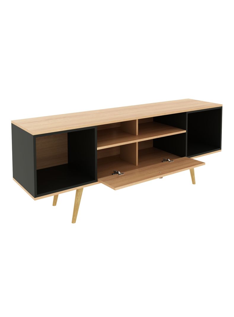 Rack Tv 60" Almendra Negro-2