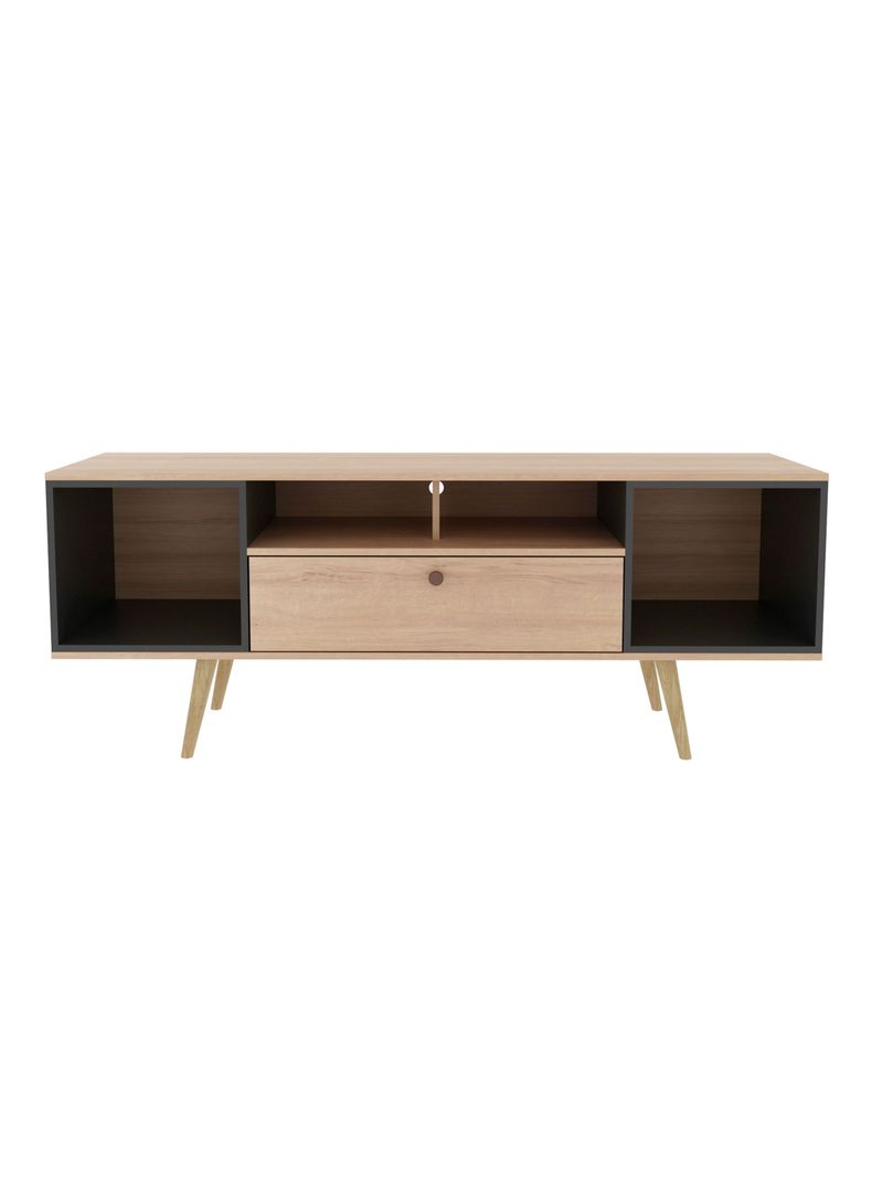 Rack Tv 60" Almendra Negro-0
