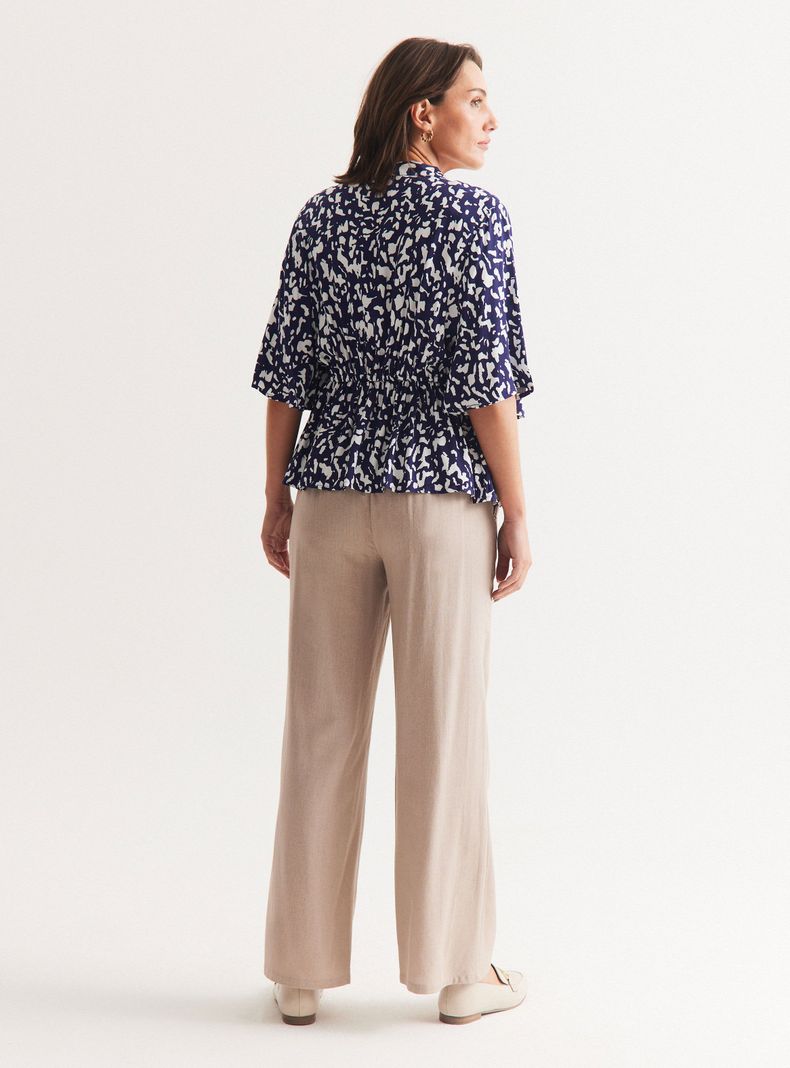 Blusa Mostacillas en Escote Cintura Ajustable-5