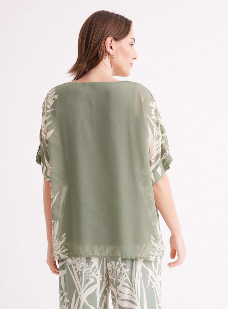 Blusa Túnica con Top Interior-1
