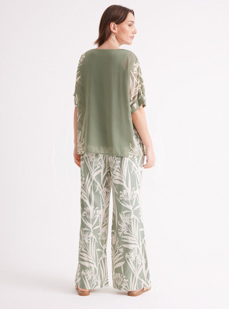 Blusa Túnica con Top Interior-5