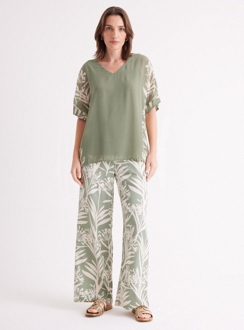 Blusa Túnica con Top Interior-4