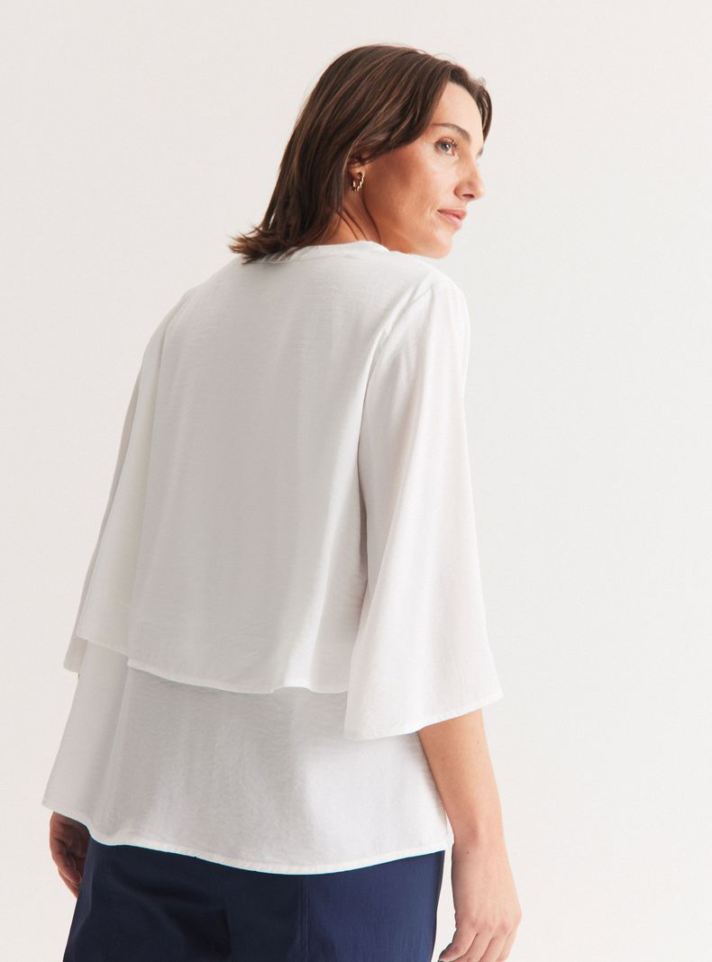 Blusa Doble Capa Corte Suelto-2