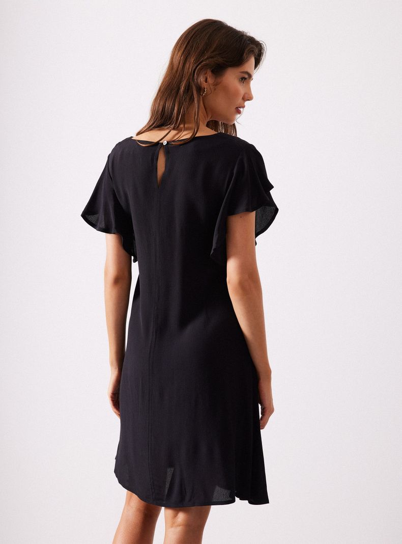 Vestido Corto Manga Vuelo-1