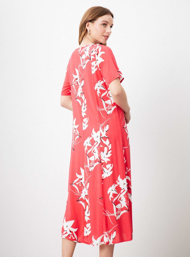 Vestido Full Print con Botones-1