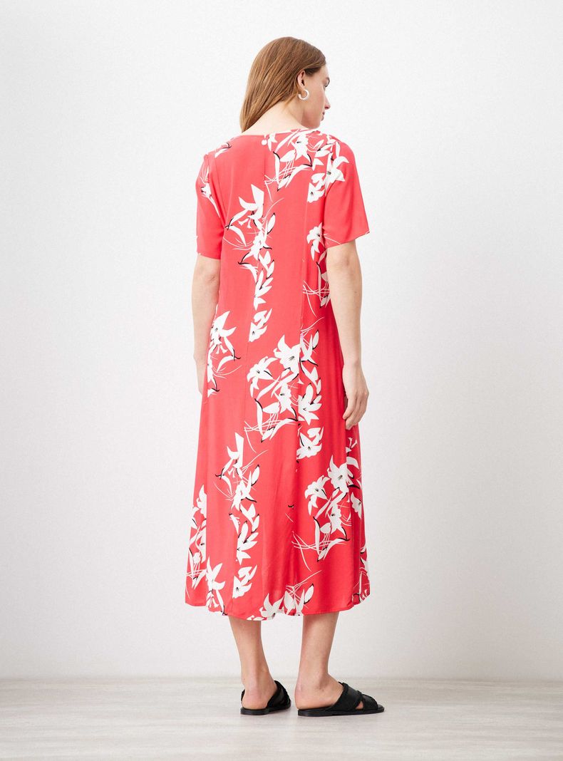 Vestido Full Print con Botones-5