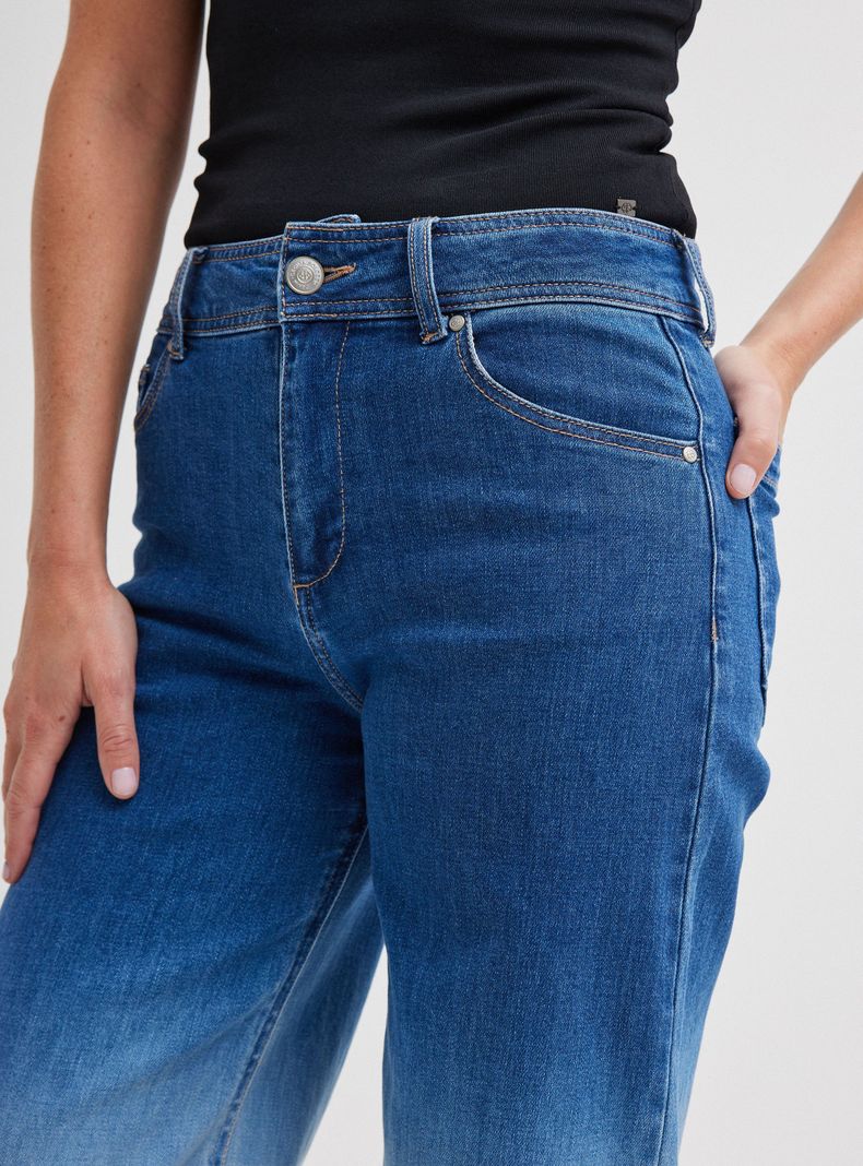Jeans Slim de Pierna Ancha Color en Degradé-2