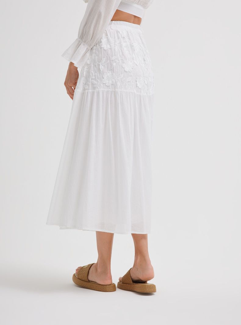 Falda Canesú en Jacquard Hecha en Italia-1