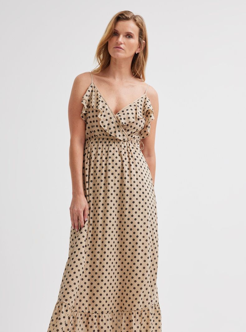 Vestido Largo Pabilos Lunares Hecho en Italia-0