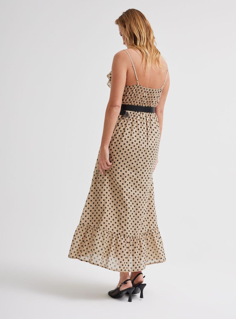 Vestido Largo Pabilos Lunares Hecho en Italia-5