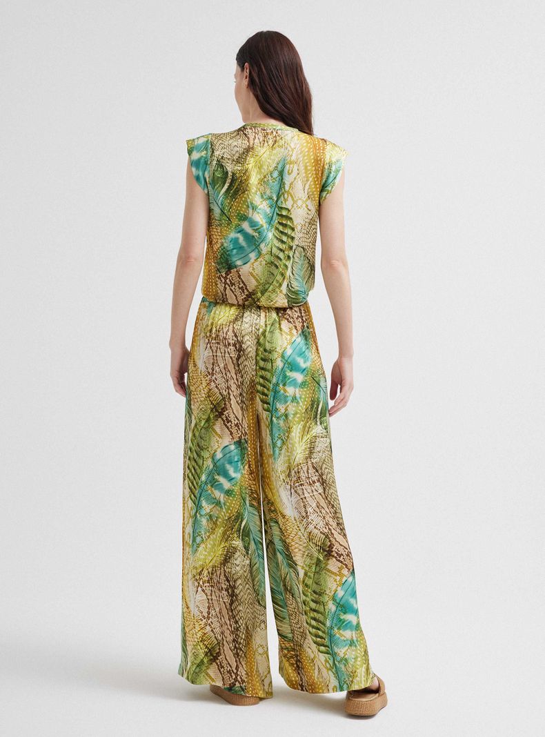 Blusa Estampada Hecha en Italia-5