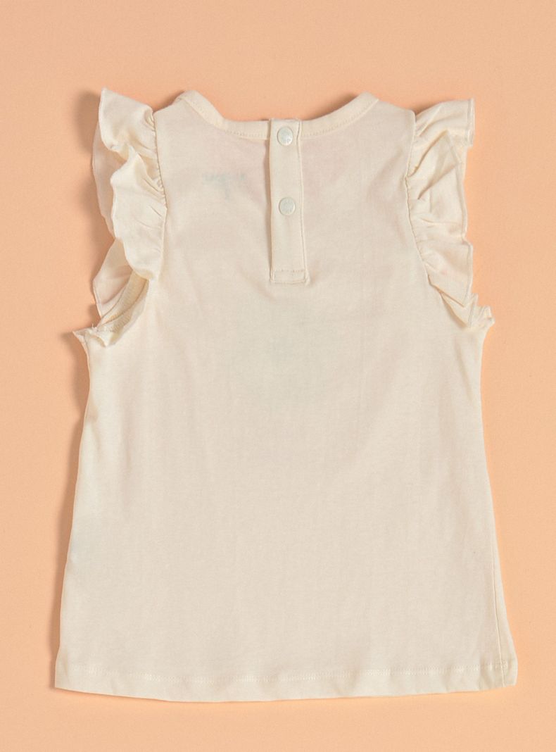 Polera con Vuelos Broderie en la Manga-1