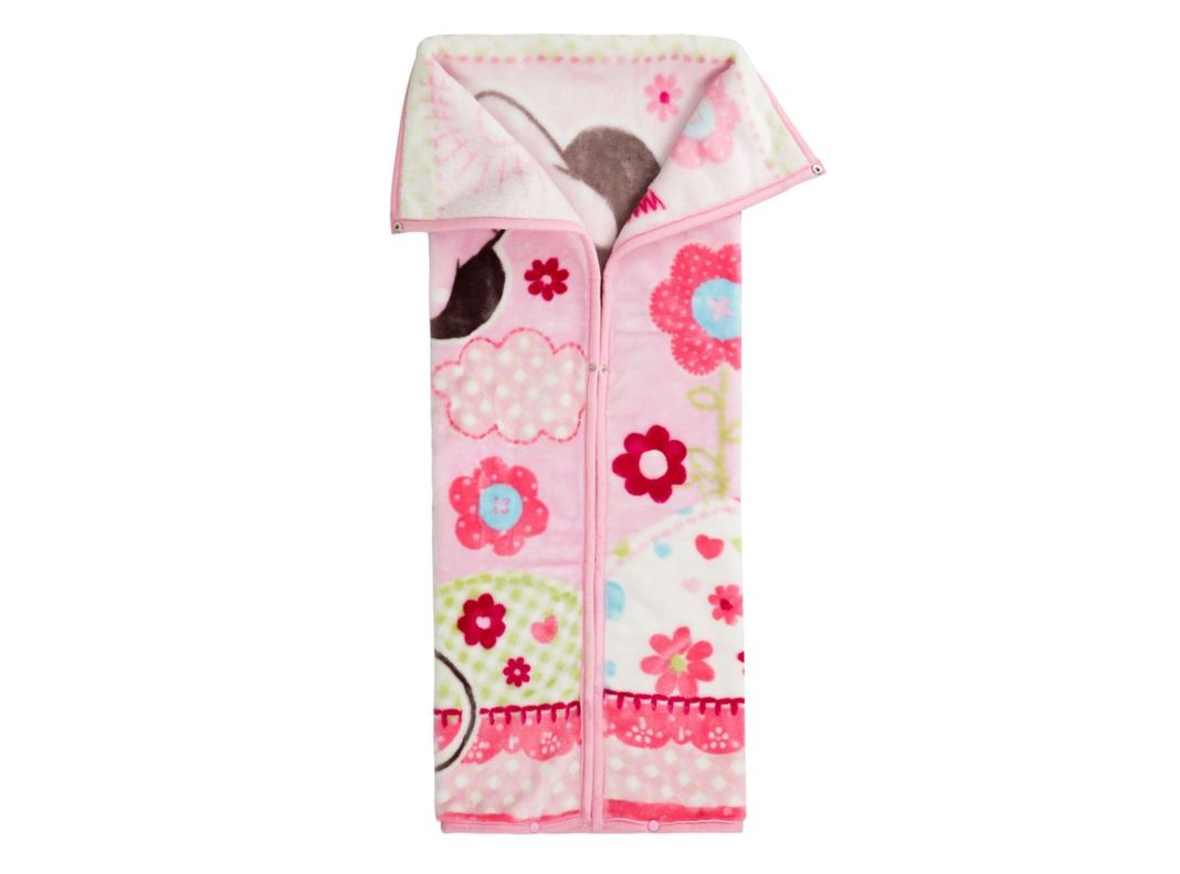 Saco Bebe con Broche Minnie Rosada Disney-1