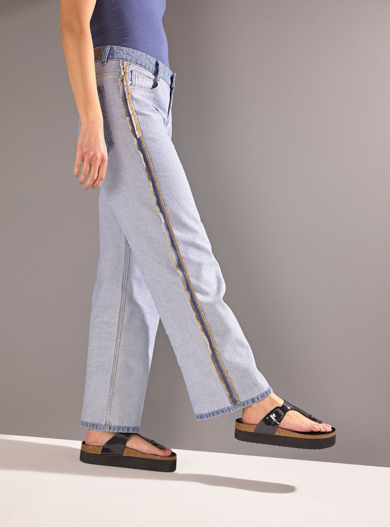 Sandalia T-Toe Plataforma Corcho y Hebilla Mujer-0