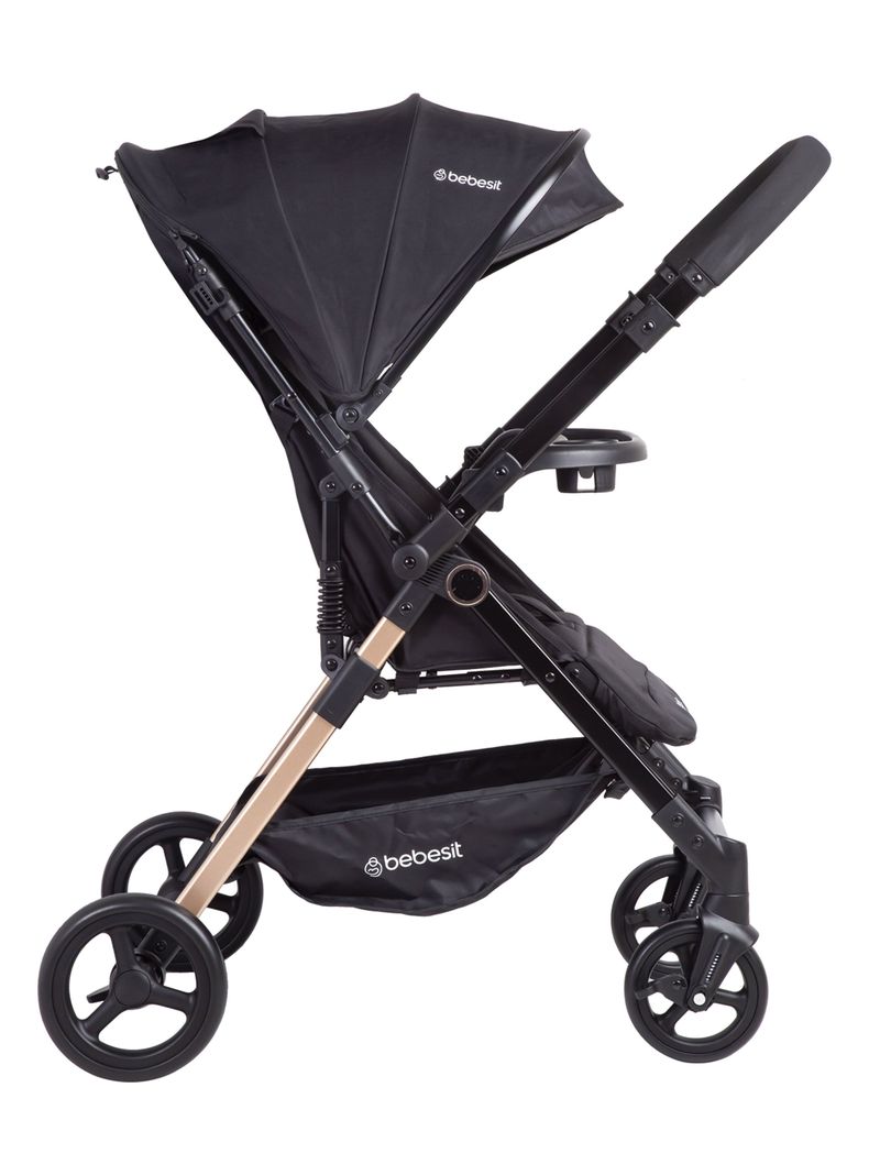 Coche Paseo City Negro Bebesit-3