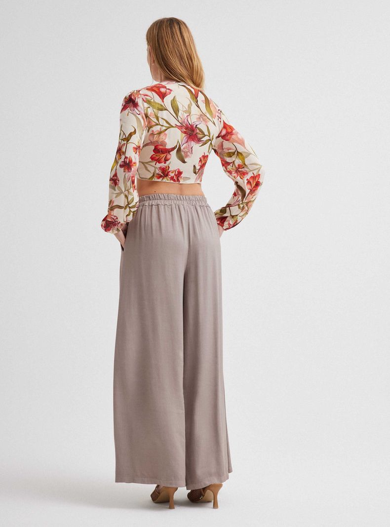 Blusa Crop Nudo Delantero Hecho en Italia-5