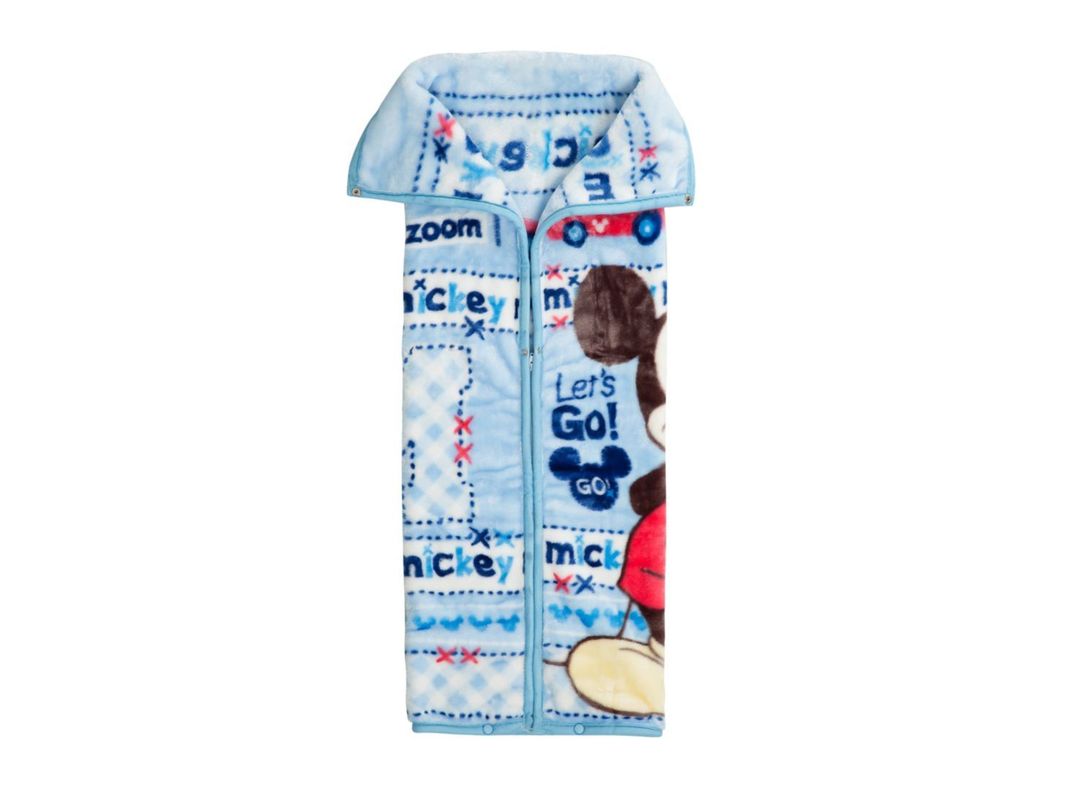 Saco Bebe con Broche Mickey Celeste Disney-1
