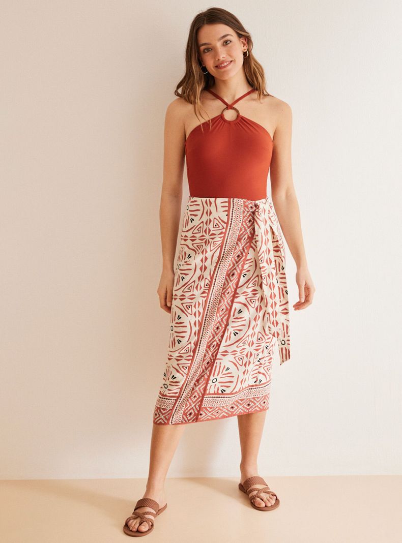 Pareo Midi Estampado Étnico-4