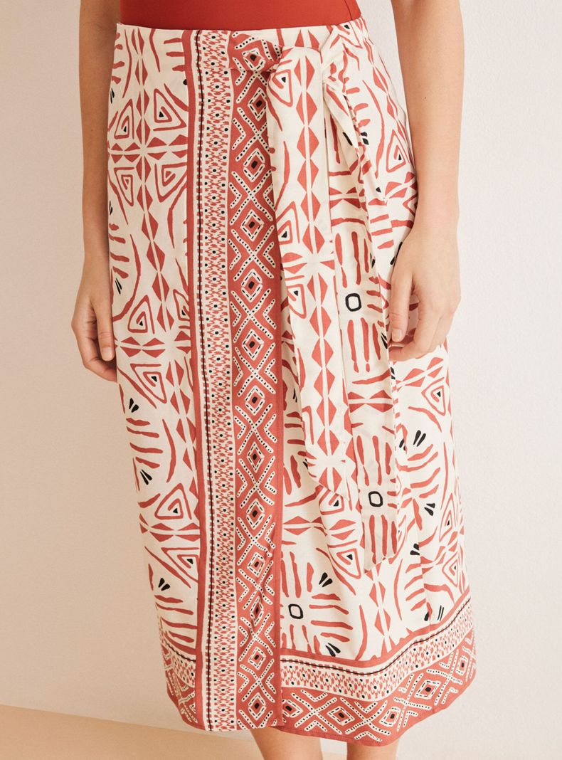 Pareo Midi Estampado Étnico-2
