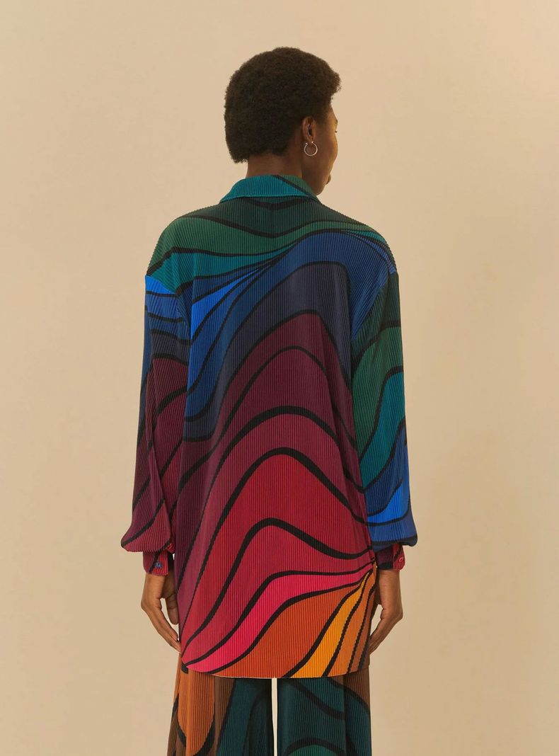 Blusa con Botones Colorida-1